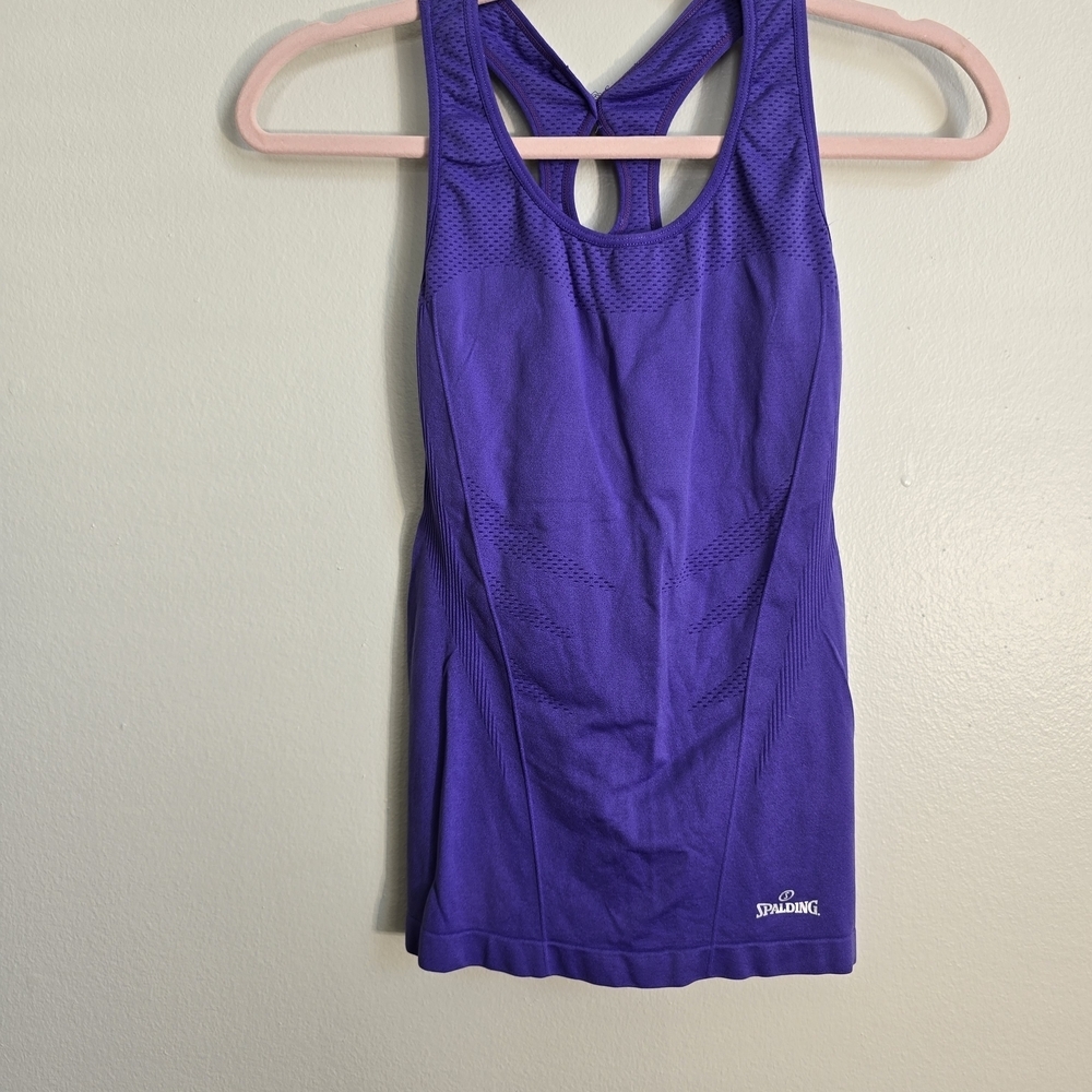 Purple Spalding Athletic Tank Top